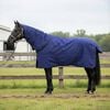 vidaXL Horse Blanket Full Navy Blue 105 cm Polyester