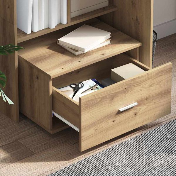 vidaXL Drawer Cabinet Brown 55 x 45 x 33.5 cm Engineered wood