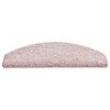 vidaXL Stair Mats 30 pcs 65x21x4 cm Light Pink Half Round Large