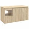 vidaXL Bathroom Furniture Set 2 pcs Sonoma Oak Engineered Wood
