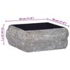 vidaXL Sink Black 30x30x13 cm Marble