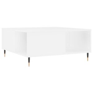 vidaXL Coffee Table White 80x80x36.5 cm Engineered Wood