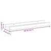 vidaXL Wall Shelves 4 pcs White 40x9x3 cm