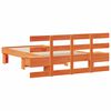 vidaXL Bed Frame with Headboard Wax Brown 80 x 200 cm Solid Pine Wood