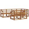 vidaXL Outdoor Sofa Set 7 pcs Natural Solid Acacia Wood