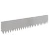 vidaXL Lawn Edging 30 pcs 103 x 20 cm Steel Silver