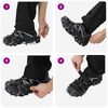 vidaXL Ice Cleats for Shoes Black XL Stainless Steel