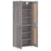 vidaXL Highboard Grey Sonoma 69.5x34x180 cm Engineered Wood