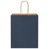 vidaXL Paper Bags 50 pcs with Handles Blue 18x8x22 cm