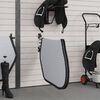 vidaXL Saddle Pad Rack 3 Arms Black Iron