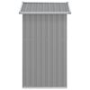 vidaXL Garden Shed Grey 126x97.5x177 cm Galvanised Steel