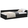 vidaXL Corner Bed Frame with Headboard Black 90 cm x 190 cm Velvet