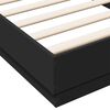 vidaXL Bed Frame without Mattress with LED Lights Black 100x200 cm
