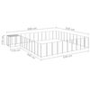 vidaXL Dog Kennel Silver 31.46 m&sup2; Steel