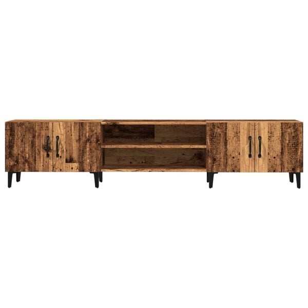 vidaXL TV Cabinet Old Wood 180x31.5x40 cm Engineered Wood