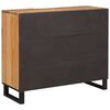 vidaXL Highboard with Door Brown 40 x 33.5 x 110 cm Solid Mango Wood