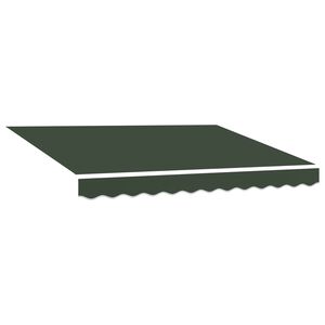 vidaXL Awning Replacement Fabric Dark Green 236 x 195 cm Polyester