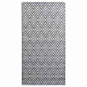 vidaXL Outdoor Carpet ARAKIL White and Black 160x230 cm PP