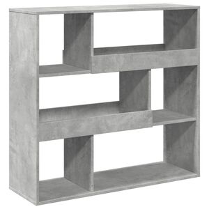 vidaXL Book Cabinet/Room Divider Concrete Grey 100x33x94,5 cm