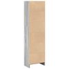 vidaXL Bookcase Grey Sonoma 40x24x143 cm Engineered Wood