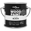 vidaXL Wood Paint Black 2.5 L Wall Print
