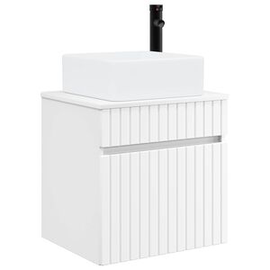 vidaXL Wall-mounted Sink Vanity White 49 x 41 x 63 cm Engineered Wood
