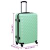 vidaXL Hardcase Trolley Mint ABS