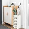 vidaXL Umbrella Stand with Storage White 28 x 12 x 41 cm Steel