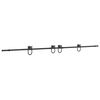vidaXL Sliding Door Hardware Kit 366 cm Steel Black