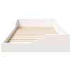 vidaXL Bed Frame White 90 x 220 cm Solid Pine Wood