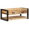vidaXL Coffee Table 90x50x38 cm Solid Rough Wood Mango