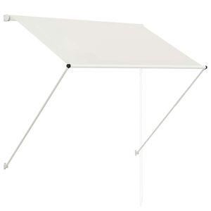vidaXL Retractable Awning 150x150 cm Cream