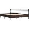 vidaXL Bed Frame without Mattress Brown Oak 120x190 cm Small Double