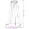vidaXL Mosquito Net for Umbrella 220 Mesh White Φ300x230 cm