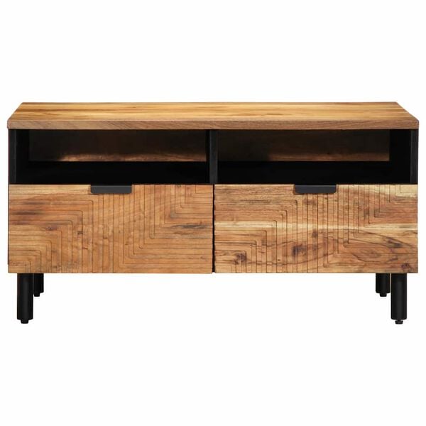 vidaXL Coffee Table Brown 80 x 54 x 40 cm Solid Acacia wood