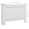 vidaXL Radiator Covers 2 pcs White 112x19x81.5 cm MDF