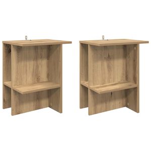 vidaXL Coffee Table 2 pcs Artisan Oak 40 x 30 x 49 cm Engineered Wood