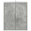 vidaXL Shoe Cabinet Concrete Grey 60x35x70 cm Engineered Wood