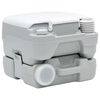 vidaXL Camping Toilet Grey and White 41.5 x 36.5 x 30 cm Polyethylene