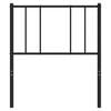 vidaXL Metal Replace Headboard Black 75 cm
