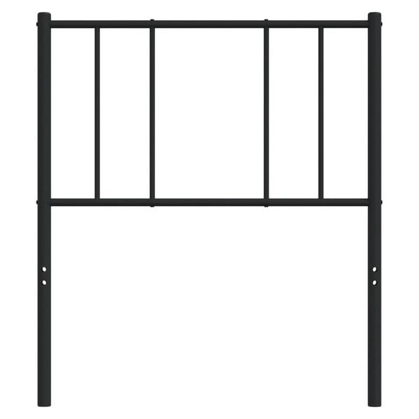 vidaXL Metal Replace Headboard Black 75 cm