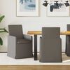 vidaXL Dining Chairs 2 pcs Light grey 57 x 67 x 95 cm Linen