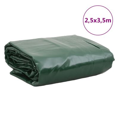 vidaXL Tarpaulin Green 2.5x3.5 m 650 g/m²