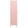 vidaXL Locker Cabinet Pink 35x46x180 cm Steel