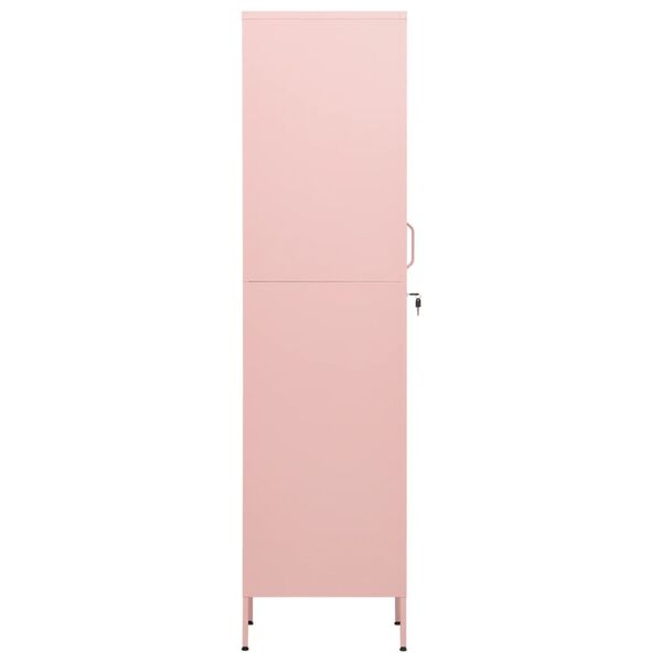 vidaXL Locker Cabinet Pink 35x46x180 cm Steel