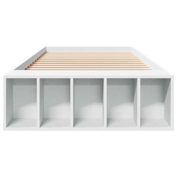 vidaXL Bed Frame without Mattress White 100x200 cm