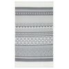 vidaXL Rug Grey and White 120x180 cm Cotton