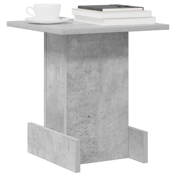vidaXL End Table Concrete Grey 35.5 x 35 x 40 cm Engineered Wood