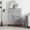 vidaXL Sideboard Concrete Grey 69.5x34x90 cm Engineered Wood