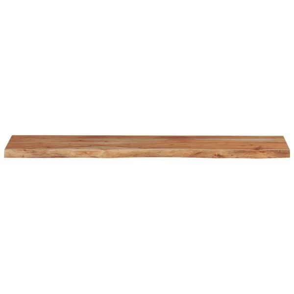 vidaXL Wall Shelf 110x20x2.5 cm Rectangular Solid Wood Acacia Live Edge